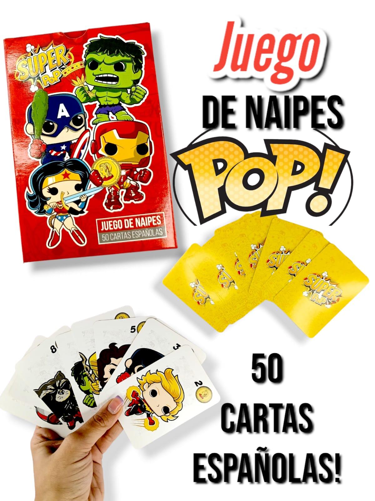 Cartas Juego de Naipes POP 50 Cartas
